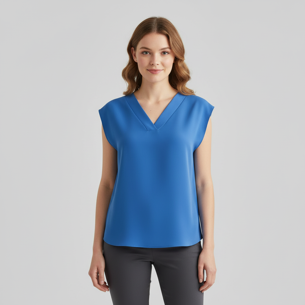 V-Neck Summer Blouse | Women's Blouse for Warm Weather 1