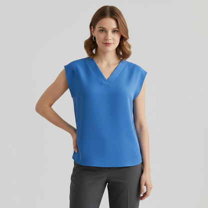 V-Neck Summer Blouse | Women's Blouse for Warm Weather 2
